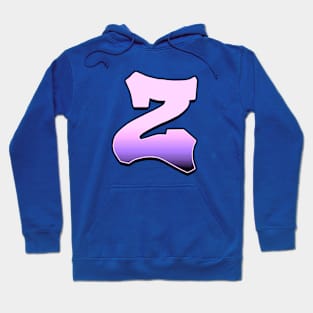 Letter Z - Pink fade Hoodie